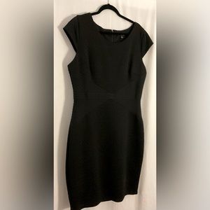 Sangria Black fitted dress with back zipper